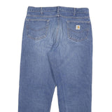 CARHARTT Mens Jeans Blue Regular Straight Denim Medium W36 L30 Workwear Zip