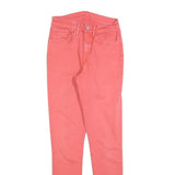 LEVI'S Womens Slim Pink Jeans Cotton Blend W26 L30 Comfort Stretch Casual