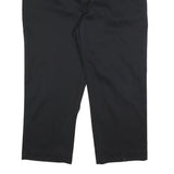 DICKIES Mens Cotton Blend Black Relaxed Straight Trousers W40 L26 Workwear Zip