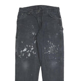 DICKIES Mens Jeans Black Regular Straight Denim Medium W32 L32 Workwear Utility