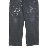 DICKIES Mens Jeans Black Regular Straight Denim Medium W32 L32 Workwear Utility
