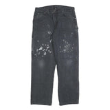DICKIES Mens Jeans Black Regular Straight Denim Medium W32 L32 Workwear Utility