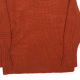 Womens Rust Plain Jumper Basic Knit Crew Neck Regular M Knitted Pullover Sweater