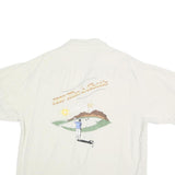 BLACKHAWK Mens White L 2007 Men's Classic Golf Shirt Cotton Button Short Sleeve