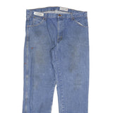 DICKIES Mens Blue Regular Fit Straight Denim Jeans W38 L33 Classic Cotton Blend