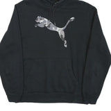 PUMA Mens Black Camouflage Logo Pullover Hoodie M Casual Sportswear