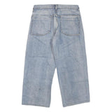 C JEANS Mens Light Blue Regular Fit Straight Cotton Blend Denim Jeans W34 L25