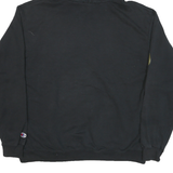 CHAMPION Mens Black Coast Cuts Barbershop Pullover Hoodie XL Printed Sleeve