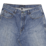 TOMMY HILFIGER Mens Denim Blue Cotton Shorts XL W34 Casual Pocketed
