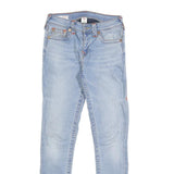 TRUE RELIGION Womens Jeans Blue Slim Skinny Denim Light W26 L29 Stylish Zip