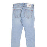 TRUE RELIGION Womens Jeans Blue Slim Skinny Denim Light W26 L29 Stylish Zip