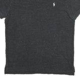 POLO RALPH LAUREN Mens Black Short Sleeve Plain M Polo Shirt Cotton Blend