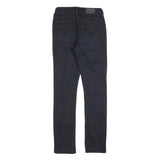LEVI'S 471 Womens Jeans Black Slim Skinny Denim W26 L31 Stylish Zip Fastening