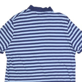POLO RALPH LAUREN Mens Blue & Navy Striped 2XL Short Sleeve Polo Shirt Classic