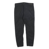 MELTIN POT Womens Polyester Blend Black Slim Straight Trousers W28 L22 Stylish