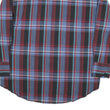 WRANGLER Mens Blue Black & Red Check Shirt L Casual Western Long Sleeve