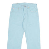 LEVI'S 501XX Mens Jeans Blue Classic Straight Denim Light W32 L30 Button Closure