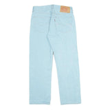 LEVI'S 501XX Mens Jeans Blue Classic Straight Denim Light W32 L30 Button Closure