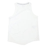 NIKE Womens White Sleeveless Graphic T-Shirt S Crew Neck Sports Fitness Top