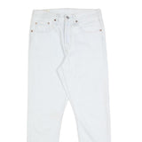 LEVI'S 501 Big E Womens Jeans White Regular Straight Denim Raw W26 L28 Classic