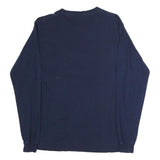 DELTA Mens Navy Blue Super Bowl XLIX Graphic T-Shirt XL Long Sleeve Crew Neck