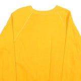 Mens Yellow Officer Training School Sweatshirt Crew Neck S Cotton Blend Casual