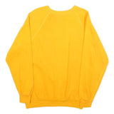 Mens Yellow Officer Training School Sweatshirt Crew Neck S Cotton Blend Casual