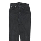 VERSACE JEANS COUTURE Womens Relaxed Black Denim Jeans W28 L29 Stylish Zip