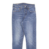 LEVI'S 501S Womens Jeans Blue Regular Straight Denim Medium Wash W25 L28 Classic