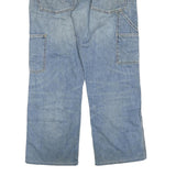 CARHARTT Mens Regular Fit Blue Denim Jeans W36 L30 Workwear Zip Closure