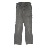 CARHARTT Mens Jeans Grey Regular Fit Straight Denim W34 L36 Workwear Utility