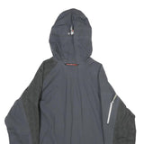 MAMMUT Womens Grey & Black Outdoor Hooded Jacket XS Polyamide Zip Waterproof