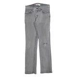 LEVI'S 511 Slim Mens Jeans Grey Slim Skinny Denim Light W28 L32 Casual
