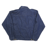 CARLOE LITTLE Womens Blue Denim Jacket S Cotton Button Embroidered Studded