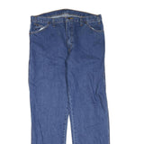 DICKIES Womens Regular Fit Blue Denim Jeans W38 L34 Zip Closure Casual