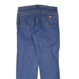 DICKIES Womens Regular Fit Blue Denim Jeans W38 L34 Zip Closure Casual