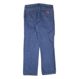 DICKIES Womens Regular Fit Blue Denim Jeans W38 L34 Zip Closure Casual