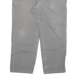 CARHARTT Mens Relaxed Grey Denim Jeans W40 L30 Workwear Zip Closure
