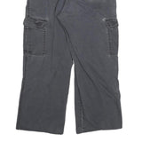 DICKIES Mens Cotton Blend Relaxed Cargo Trousers Black W30 L26 Workwear Utility