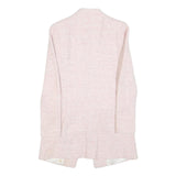 ZARA BASIC Womens Pink Jacket S Polyester Blend Plain Button Closure