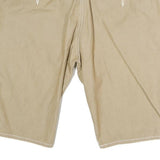 Mens Beige Casual Cotton Shorts M W34 Stylish Regular Fit Comfortable