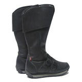 LEVI'S Womens Leather Strap High Boots Black UK 4.5 Stylish Comfortable Fashion