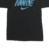 NIKE Mens Black Blue Graphic T-Shirt M Short Sleeve Crew Neck Cotton Casual