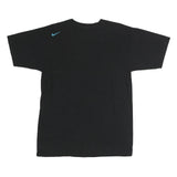 NIKE Mens Black Blue Graphic T-Shirt M Short Sleeve Crew Neck Cotton Casual