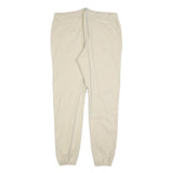 URBAN CLASSICS Mens Slim Beige & Cream Drawstring Casual Trousers W36 L32 Cotton