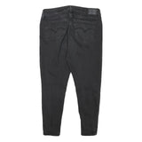 LEVI'S 711 Womens Jeans Black Slim Skinny Denim Medium W32 L24 Stretch Cotton