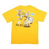 NFL Mens Yellow Pittsburgh Steelers Graphic T-Shirt M Short Sleeve Crew Neck