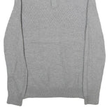 CHAPS Mens Grey Pullover Patterned Crew Neck Cotton Jumper M Casual Knitwear