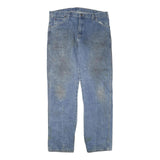 DICKIES Mens Regular Fit Blue Denim Jeans W38 L33 Workwear Zip Closure