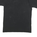 CHAMPION Mens Black Graphic T-Shirt L Short Sleeve Crew Neck Cotton Blend